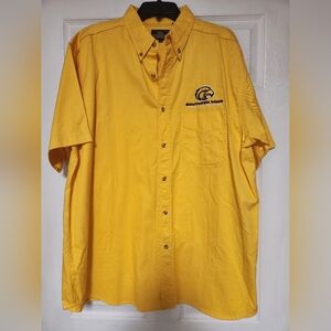 Southern Miss Golden Eagles Button Down Shirt Yellow Embroidered Men’s Size XL